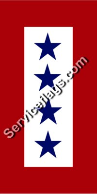 4 blue stars service flag