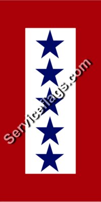 5 blue stars service flag