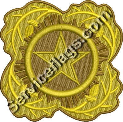Next of Kin Gold Star Embroidery Image