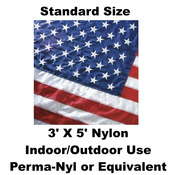 <B>Perma-Nyl 3' X 5' Nylon U.S. Flag (standard size)</B>