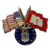 USA-SF Gold Star pin with USAF logo