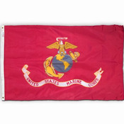 US Marine Corps Flag, Nylon 2 X 3