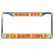 Marine Wife License Plate Frame (Limited Availability)