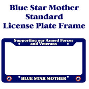 Blue Star Mother Licence Plate Frame