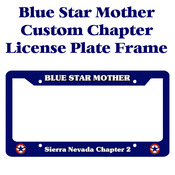Blue Star Mother Chapter Licence Plate Frame