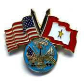 USA/SF Gold Star pin with Army logo