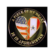 A Piece of My Heart is in Afghanistan Pin