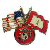 USA-SF Gold Star pin with USMC logo
