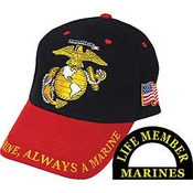 USMC Cap w/Red Bill