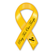 1st Cavalry Pray for our Troops  8" Yellow Ribbon Magnet