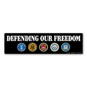 Defending Our Freedom Bumper Strip Magnet