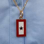 Service Flag Charm with 24" Chain 